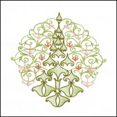 BFC1709 Art Nouveau Floral Quilt Blocks - 02