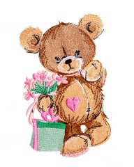 Teddy Bear with Gifts