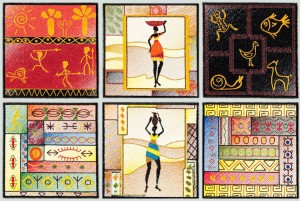 BFC1535 African Quilt Squares