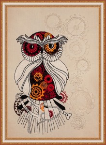 BFC1575 Steampunk Owlbert Einstein