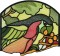 BFC0629 Stained Glass-Parrot