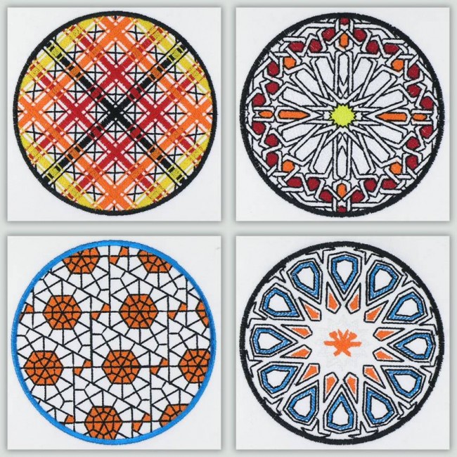 BFC1035 Geometric Quilt Circles