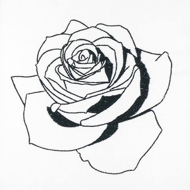 BFC1149 Blackwork Roses