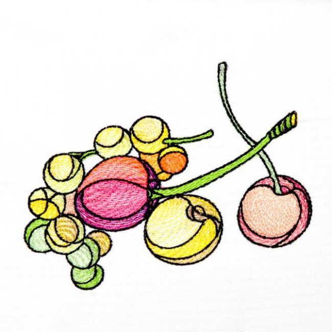 BFC1236 Stained Glass Fruit and Veggies
