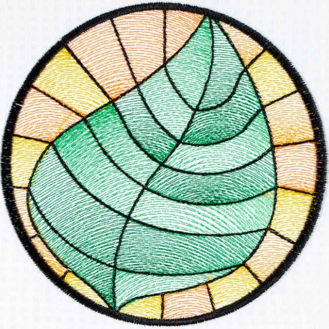 BFC1498 Stained Glass Circles-Summer's End