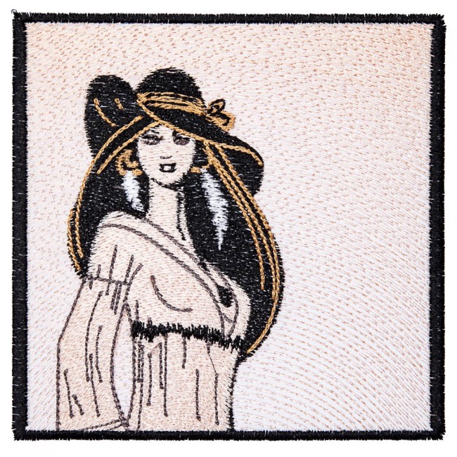 BFC1598 Chic Bohemian Lady Quilt Squares