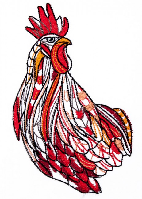 BFC1636 Large Tribal Rooster
