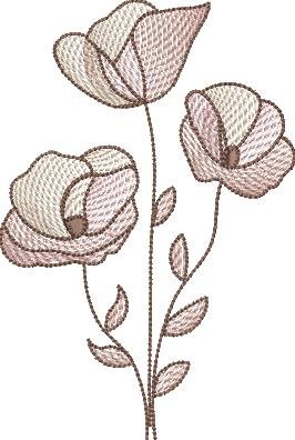 BFC2235 Transparent Flowers
