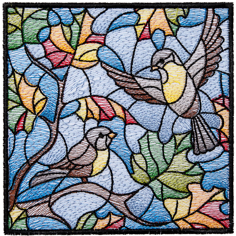 bfc1604 stained glass quilt squares the seasons