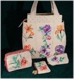 BFC1474 Watercolor Handbag Set