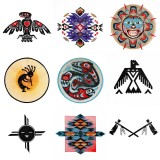 BFC1609 Native American Symbols II