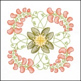 BFC1709 Art Nouveau Floral Quilt Blocks - 09