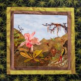 BFC1721 Haeckel's Orchid and 3 Brazilian Hummingbirds