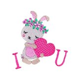 BFC31604 Girl Bunny Valentine