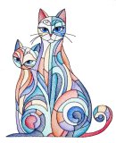 BFC32049 Cats in a Picasso Style 8