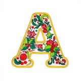 BFC32200 Christmas Applique Alpha