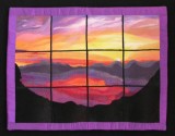 BFC0457 Stained Glass-Sunset