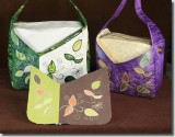 BFC0855 Convertible Handbag Series A Appliqué Leaves