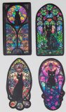 Stained Glass Cat Stickers