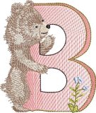 BFC32145 Cute Little Animals Alpha B