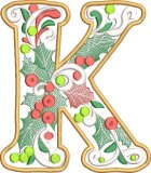 BFC32210 Christmas Applique Alpha K
