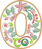 BFC32214 Christmas Applique Alpha O