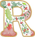 BFC32217 Christmas Applique Alpha R