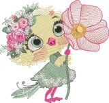 BFC32289 Little Chick - Big Flower