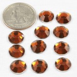 Topaz Acrylic Crystals, 11 mm, 10 pcs