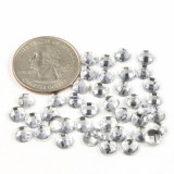 Acrylic Crystals, Clear, 6mm, 35 pcs