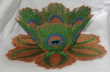 BFC0181 Lace Bowl & Doily - Peacock