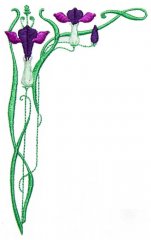 Art Nouveau Tall Iris