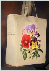 BFC1058 Pansy Super Tote