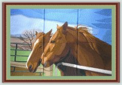 BFC1083 Window - Championship - Two Horses Thread Kit