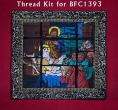 BFC1393 Stained Glass Nativity Thread Kit