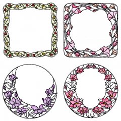 BFC1640 Stained Glass Borders- Fun Set