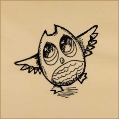BFC1693 Sketchy Pals - Blackwork  Version - Owl