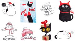 BFC1705 Christmas Cats and Kittens
