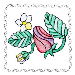 BFC1742 Stained Glass Floral Blocks - 01
