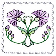 BFC1742 Stained Glass Floral Blocks - 06