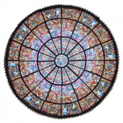 BFC1824 Stained Glass El Paso Rose Window