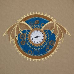 BFC1999 Steampunk Winged Clock