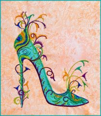 Sally King's Peacock Shoe