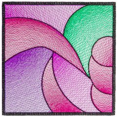 BFC31885 Stained Glass Quilt Block 4