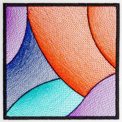 BFC31909 Stained Glass Quilt  Block 12