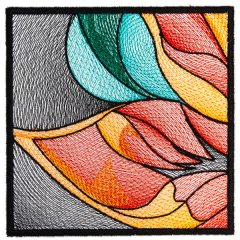 BFC31916 Stained Glass Quilt  Block 17