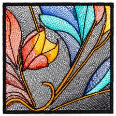 BFC31917 Stained Glass Quilt  Block 18