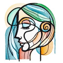BFC32052 Lady in a Picasso Style
