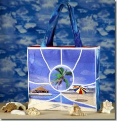 BFC0723 QIH Tropical Getaway Tote Bag