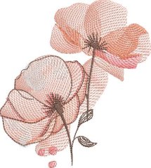 BFC2235 Transparent Flowers